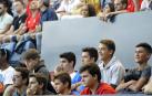 Imágenes del búscate en la grada del Osasuna- Sevilla Atlético disputado en El Sadar.