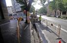 Las obras de reordenamiento del tráfico afectan al centro de Pamplona