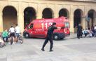 Un herido tras ser apuñalado por una mujer en el Casco Viejo de Pamplona