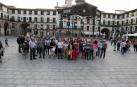 Una concentración por Cataluña enfrenta al tripartito de Tudela