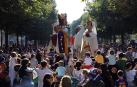 Los Gigantes y cabezudos bailaron en Pamplona con motivo de las fiestas de 2017.