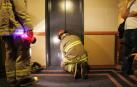 Rescatados tras 2 horas atrapados en el ascensor de madrugada en Pamplona