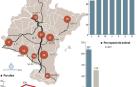 Mapa de atropellos de animales en Navarra.