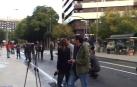 Manifestaciones simultáneas frente al Parlamento