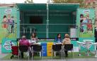 Un autobús alerta en Pamplona de la venta de productos falsos