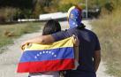Venezolanos en Navarra que lloran su bandera