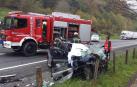 Dos personas han fallecido en un accidente de tráfico en el kilómetro 43 de la carretera N-121-A, en Oieregi