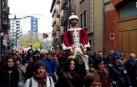 Salida de los gigantes en Pamplona por San Saturnino