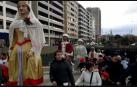 Los gigantes recorren Pamplona por San Saturnino