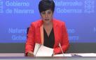 La consejera de Educación, María Solana, ayer tras la sesión de Gobierno.