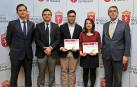 Alfonso Elosua y Alejandra Lacalle, becas MIR del Colegio de Médicos