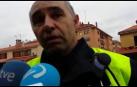 El sargento de Bomberos explica las posibles causas del incendio en varios chalets de Tafalla