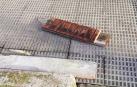 Susto en Iturrama por el desprendimiento de maderas de un techo