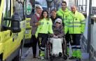 Alicia sale a pasear por Pamplona gracias a la DYA
