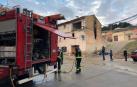 Un padre salva a sus dos hijos menores en Lodosa al incendiarse su casa