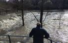 Algunas localidades como Pamplona y Huarte han activado este martes la alerta por riesgo de inundación debido a la crecida de los ríos.