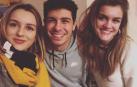 Amaia Romero llega a Pamplona acompañada por Alfred