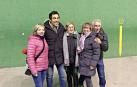 El actor Pablo Chapiella graba para 'El paisano' con los vecinos de Burgui