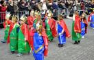 El color de un carnaval escolar vistió el 'viernes flaco' de Tafalla
