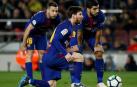 Messi y Suárez se lucen en el 'nuevo derbi' catalán