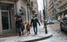 Imágenes de la nieve que ha llegado ala Ribera de Navarra este 27 de febrero de 2018
