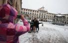 Imágenes de la nieve que ha llegado ala Ribera de Navarra este 27 de febrero de 2018