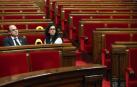 El Parlament reivindica la Presidencia de Puigdemont pero evita ratificar la independencia