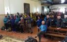 Peregrinos de Murchante en la ermita del Yugo de Arguedas