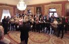 El Orfeón celebra la Medalla de Oro llenando con su música el Ayuntamiento