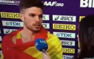 El atleta Óscar Husillos se entera de su descalificación en directo