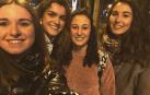 Amaia, en la manifestación feminista de Pamplona