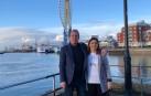 Una traumatóloga y un ingeniero navarros en Portsmouth, Reino Unido