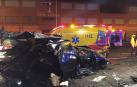 Dos jóvenes muertos y cuatro heridos al estrellarse un turismo en Madrid