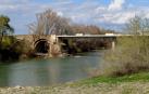 El río Aragón registra una notable crecida cuya punta llegará hoy a Caparroso
