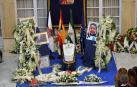 Imágenes de las visitas al lugar donde se ha instalado, en el Palacio Provincial de la Diputación de Almería.