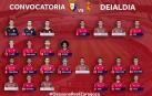 Xisco, gran novedad en la convocatoria tras siete partidos de baja