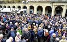 Mas de trescientos jubilados se concentraron en Tafalla por una jubilación digna