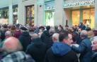 Manifestastes increpan a UPN en la marcha por las pensiones