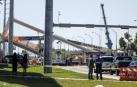 Varios muertos al derrumbarse un puente peatonal sobre una carretera de Miami