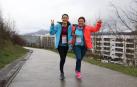 Cristóbal Galera y Cristina Aleixandre ganan bajo la lluvia en Sarriguren