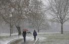 El invierno se despide en Navarra con cierzo, frío y nieve