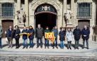 El Ayuntamiento de Pamplona se concentra para denunciar la situación catalana