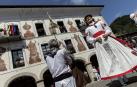 Fotogalería del cohete de inicio de las fiestas patronales de Bera