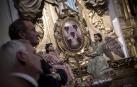 Ceremonia celebraba en Pamplona en la Semana Santa de 2017.