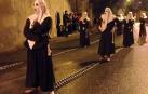 Cortejo barroco en la procesión de Viernes Santo en Corella