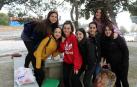 Vecinos de Arguedas, Cadreita y Mélida arroparon a la virgen en la misa y después comieron junto a la ermita