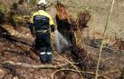 Un incendio quema 14 hectáreas, cuatro de arbolado, entre Elbete y Arizkun