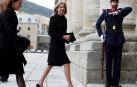 La infanta Cristina asiste a la misa por don Juan que presiden los Reyes