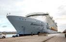 Protestas en Palma de Mallorca por el atraque del mayor crucero del mundo