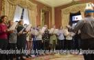 Recepción al Ángel de Aralar en el Ayuntamiento de Pamplona
